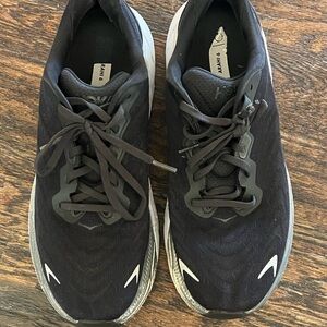Hoka Men's Black Athletic Shoes with White Accents